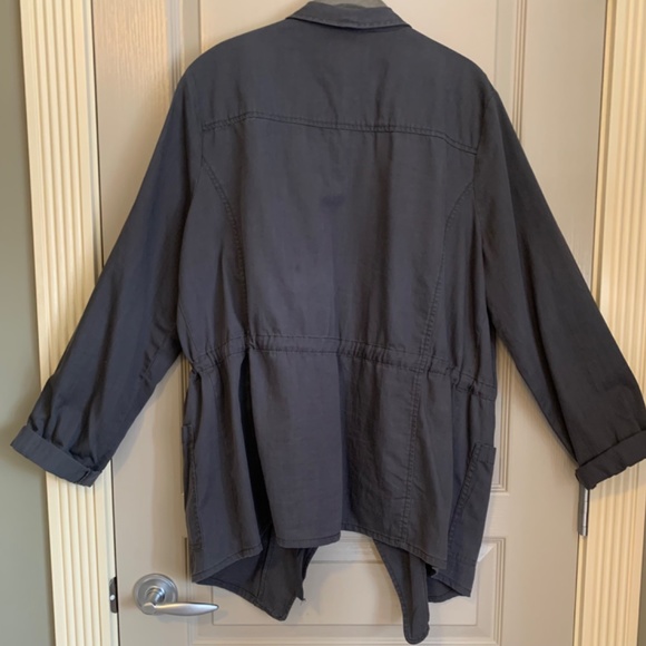 Caslon Open Front Draped Collar Utility Jacket - Picture 3 of 10